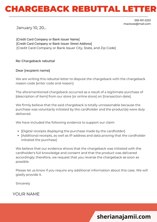 The Merchant Is Given an Opportunity To Refute the Chargeback